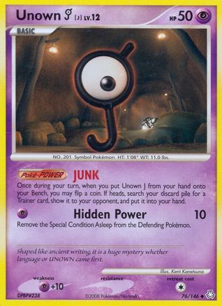 Unown (J) (76/146) [Legends Awakened] Normal - Uncommon