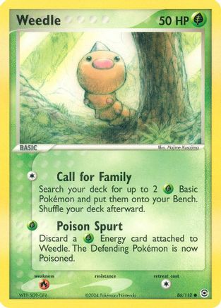 Weedle (086/112) [FireRed & LeafGreen] Normal - Common