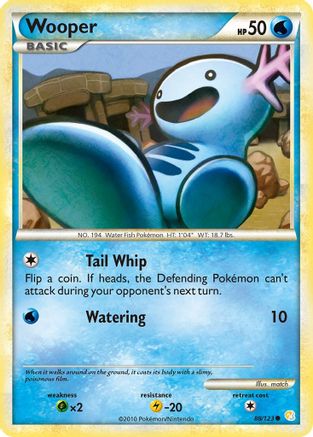 Wooper (088/123) [HeartGold SoulSilver] Normal - Common