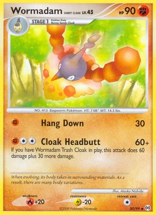 Wormadam Sandy Cloak (050/99) [Arceus] Normal - Uncommon