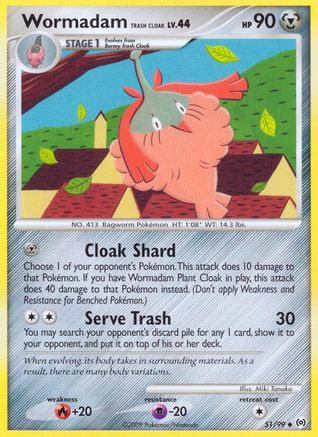 Wormadam Trash Cloak (051/99) [Arceus] Normal - Uncommon