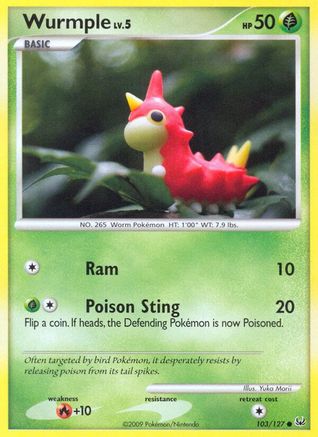 Wurmple (103/127) [Platinum] Reverse Holofoil - Common