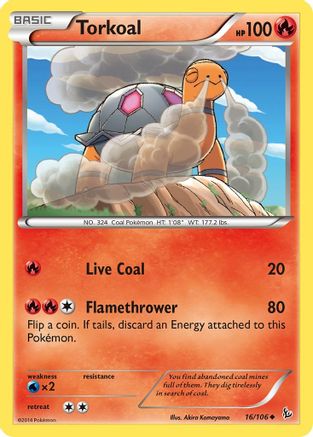 Torkoal (016/106) [XY  Flashfire] Normal - Uncommon
