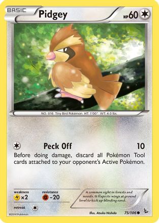 Pidgey (075/106) [XY  Flashfire] Normal - Common