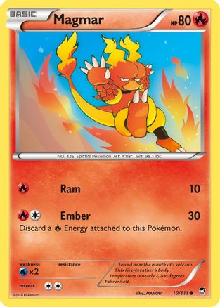 Magmar (010/111) [XY  Furious Fists] Normal - Common