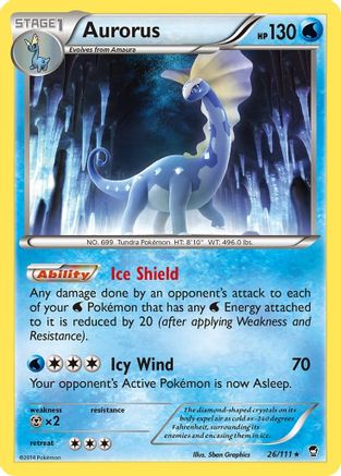 Aurorus (026/111) [XY  Furious Fists] Normal - Rare