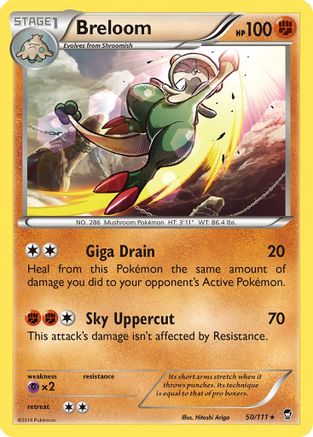 Breloom (050/111) [XY  Furious Fists] Reverse Holofoil - Rare