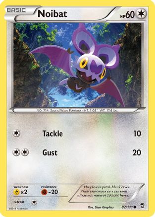 Noibat (087/111) [XY  Furious Fists] Normal - Common