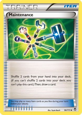 Maintenance (096/111) [XY  Furious Fists] Reverse Holofoil - Uncommon