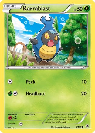 Karrablast (8/119) [XY  Phantom Forces] Normal - Common