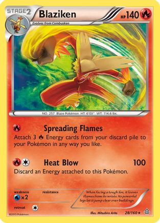 Blaziken (28/160) [XY  Primal Clash] Holofoil - Holo Rare