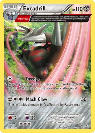Excadrill (Omega) (097/160) [XY  Primal Clash] Holofoil - Holo Rare