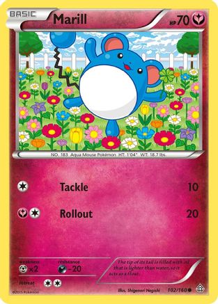 Marill (102/160) [XY  Primal Clash] Normal - Common