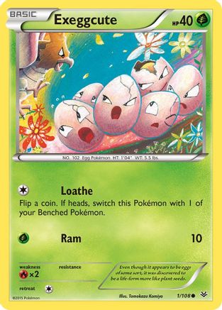 Exeggcute (001/108) [XY  Roaring Skies] Reverse Holofoil - Common