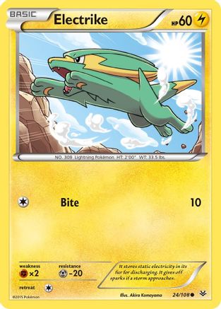 Electrike (024/108) [XY  Roaring Skies] Normal - Common