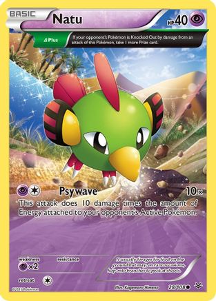 Natu (28 Delta) (028/108) [XY  Roaring Skies] Reverse Holofoil - Common