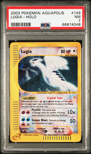 PSA 7 : Lugia Aquapolish Holo