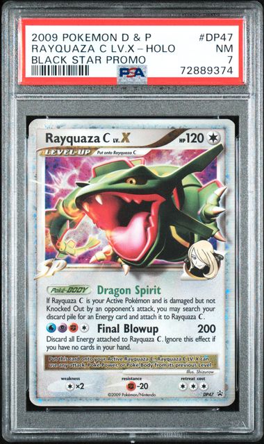 PSA 7 : RAYQUAZA C LV.X-HOLO BLACK STAR PROMO