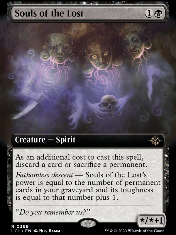 Souls of the Lost (Extended Art) (LCI-369) - The Lost Caverns of Ixalan: (Extended Art)