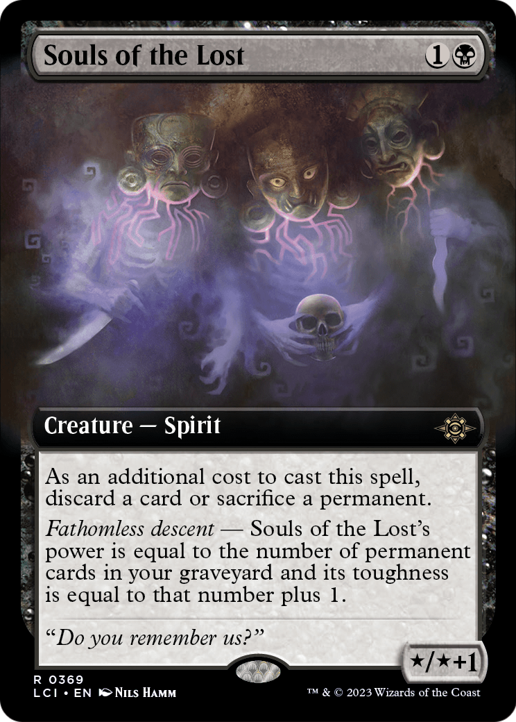 Souls of the Lost (Extended Art) (LCI-369) - The Lost Caverns of Ixalan: (Extended Art)