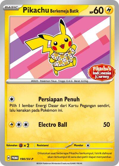 Pikachu Batik - Pokemon's Indonesia Journey [sealed promo]