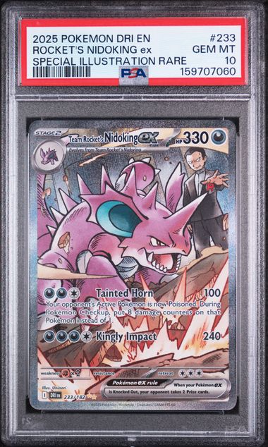 ROCKET'S NIDOKING ex SPECIAL ILLUSTRATION RARE PSA 10